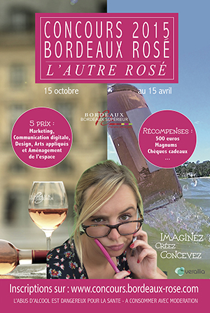 Affiche Concours Bordeaux Rose