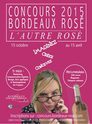 Affiche Concours Bordeaux Rose