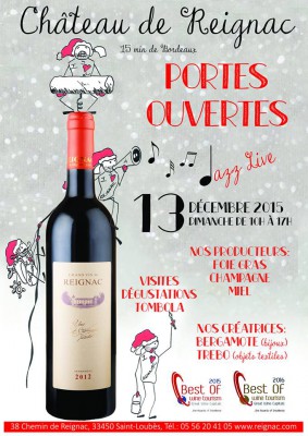 Portes ouvertes au Chateau de Reignac le 13 decembre