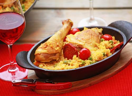 Paella Poulet et Chorizo