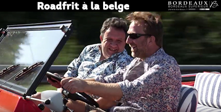 A funny belgian drive in the Bordeaux countryside