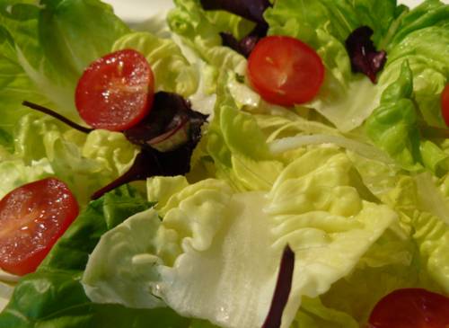 Salade César et Château Ninon Bordeaux Rosé