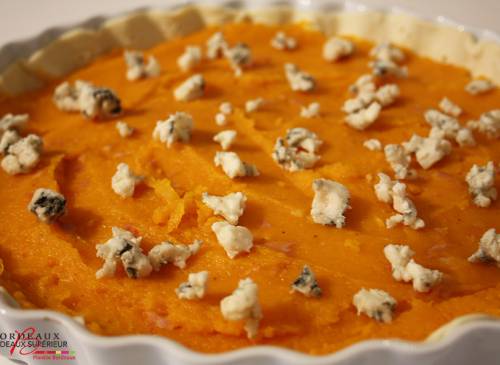 Tarte d’automne Potimarron et Roquefort