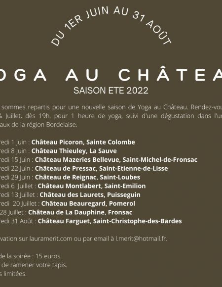 Yoga au Château – Château des Laurets