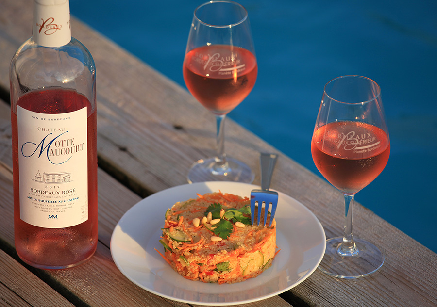 Couscous d'été et Bordeaux rosé