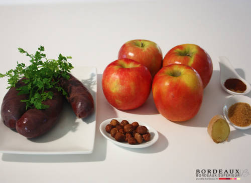 Verrines de Boudin aux Pommes et Noisettes