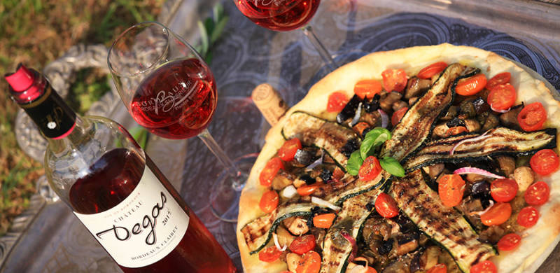 Pizza aux légumes grillés