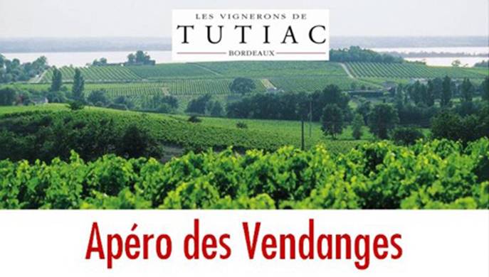 Apéro des Vendanges  des Vignerons de Tutiac le 24 septembre
