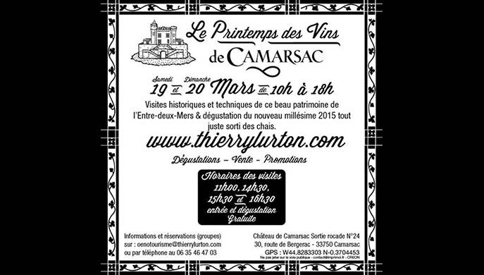 Printemps des vins 2016 au Château de Camarsac
