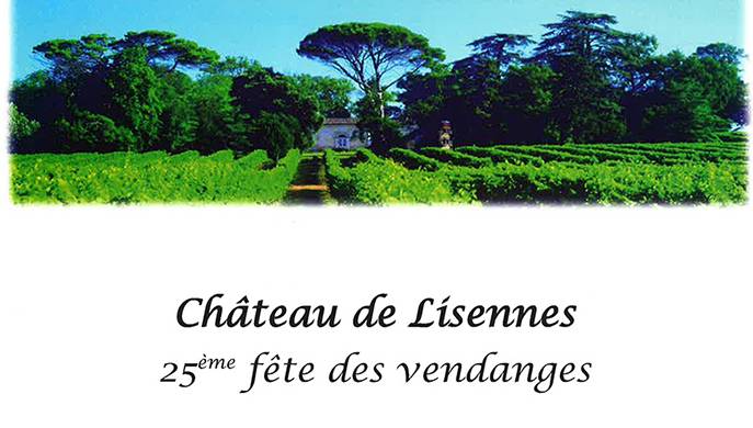 25ème Fête des Vendanges au Château de Lisennes le 27 septembre